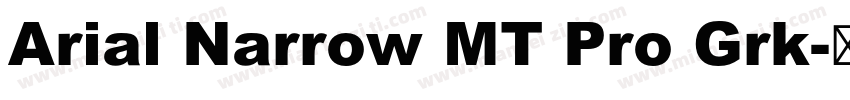Arial Narrow MT Pro Grk字体转换